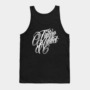 Tattoo Addict White Tank Top